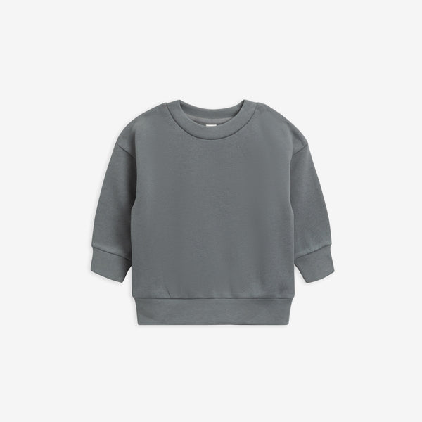 Kelly Organic Fleece Drop-Shoulder Sweatshirt - Agave