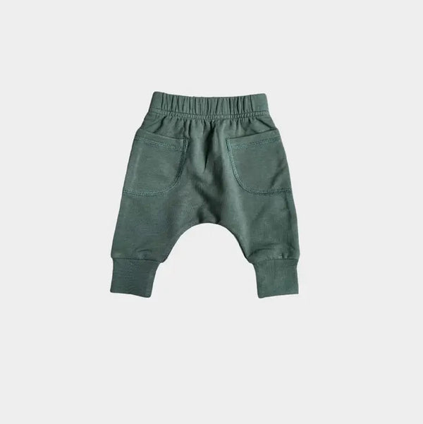 Bamboo French Terry Baby Pocket Pants - Pine