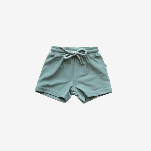 Recycled Poly Swim Short Trunks - Teal Green