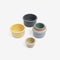 Silicone Stacking Cups Set of 8 - Slate