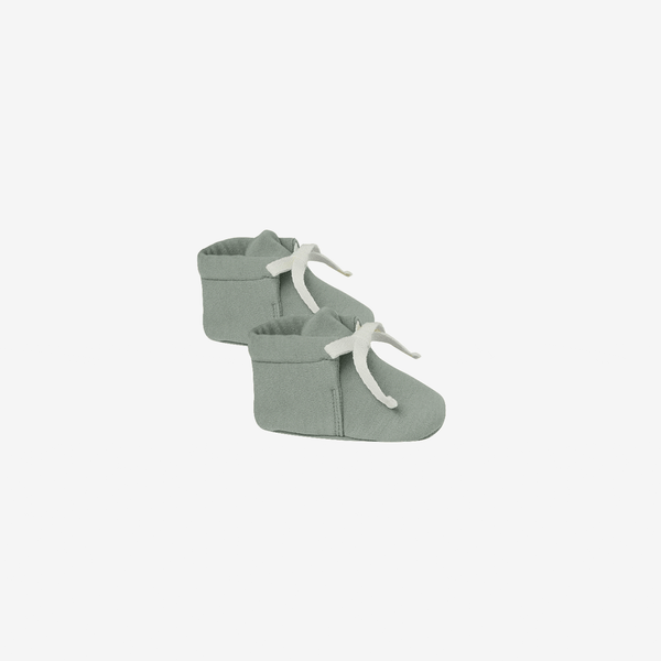 Organic Brushed Jersey Baby Boots - Spruce