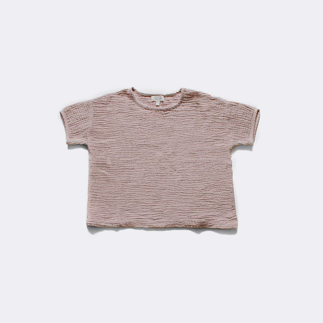 The Organic Muslin S/S Top - Antique Rose