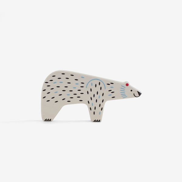 Folk-Art Endangered Animals - Polar Bear