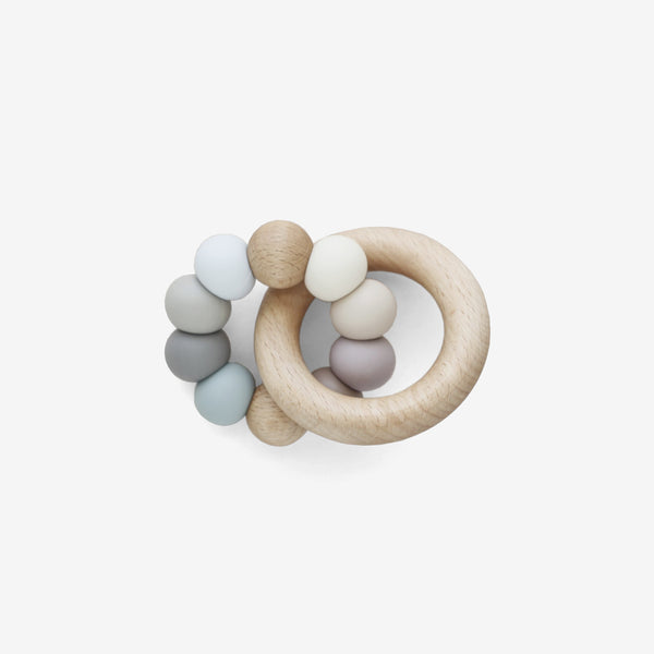 Silicone Bead + Wood Ring Teether - Leila