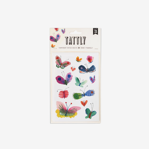 Temporary Tattoo Sheets - Butterfly Frenzy